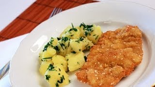 Rántott karaj krumplival videó recept Fried pork chops [upl. by Robinetta]