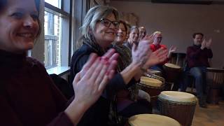 Djembe workshop teambuilding [upl. by Cirilla577]