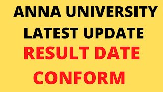 Anna University Semester Exam Results Date Confirm annauniversity annauniversityresults [upl. by Three]