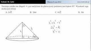 Zadanie 20  Matura z matematyki 8 maj 2012 [upl. by Innus656]