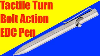 Tactile Turn Titanium Bolt Action EDC Pen  Unboxing [upl. by Anreval]