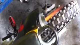 PitBike 125cc backfire flames [upl. by Aifas]