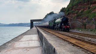 61306 Mayflower crawling through Dawlish 01062024 [upl. by Okiam]