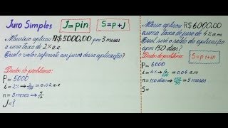 Capitalização simples exercícios de Matemática Financeira Aula Nº 167 [upl. by Bonn]