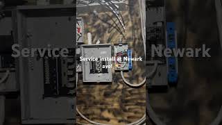 Service install at Newark ave ⚡️ electrical service work contractor construction diy [upl. by Eldin]