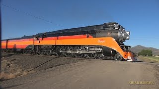 Daylight 4449 Steams to Bend Oregon 24 June 2017  SP 4449 Southern Pacific 484  Airailimages [upl. by Surtemed]