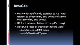 Mycophenolate versus Azathioprine for maintenance in Lupus Nephritis The ALMS Maintenance Trial [upl. by Ardnama]