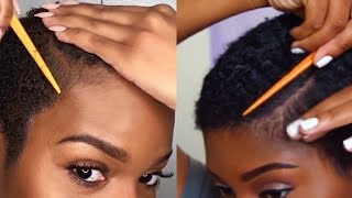 I Tried Following A JAELAH MAJETTE Short Natural Hair Tutorial  Nia Hope [upl. by Etom683]