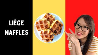 LIÈGE WAFFLES 比利時鬆餅华夫饼  How To Make AUTHENTIC Belgian Liège Waffles  Luikse wafels [upl. by Tadd]