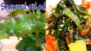 Spicy seaweed salad  Easy seaweed recipe seaweed seaweedsalad [upl. by Noitsirhc]