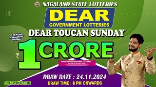 LOTTERY LIVE DEAR 8 PM 24112024 NAGALAND STATE LOTTERY LIVE DRAW LOTTERY SAMBAD LIVE FROM KOHIMA [upl. by Suiram]