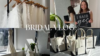 Bridal Vlog  Dress Shopping amp Wedding Party Gifts [upl. by Sidman]