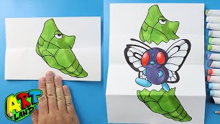 How to Draw a Metapod Surprise Fold  Pokemon [upl. by Yand933]