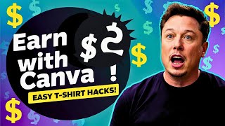 Make Money with Canva Easy TShirt Designs for Passive Income [upl. by Myna341]