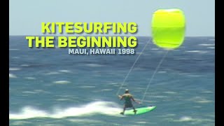 THE BEGINNING of KITESURFING 1998 Hawaii Archives [upl. by Aydin]