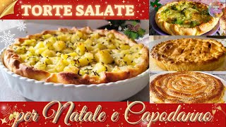 Torte Salate con Pasta Sfoglia  4 RICETTE FACILISSIME perfette come ANTIPASTO per NATALE [upl. by Rankin]