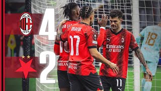 Rossoneri win in first leg  AC Milan 42 Slavia Praha  Highlights Europa League Round of 16 [upl. by Charita734]