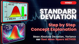 Standard Deviation Ki Simple Explanation  Statistics in Hindi  Root Mean Square method ka Use [upl. by Hazmah]