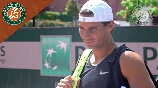 Rafael Nadal in Practice  Inside RG I RolandGarros 2018 [upl. by Coppins]