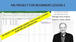 How to setup a calendar and insert holidays in MS Project for beginners [upl. by Skyla]