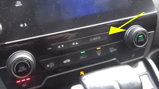 How To Turn On Air Conditioning In Honda CRVEasy Tutorial [upl. by Eeliak]