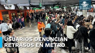 Metro presenta retrasos en seis líneas por fuertes lluvias en CDMX [upl. by Manella983]