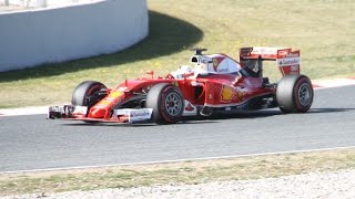 F1 2016 Test Montmelo Pure Sound ERaceVideos [upl. by Drucy]