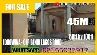 DUPLEX FOR SALE AT IDUOWINA IN BENIN CITY EDO STATE NIGERIA [upl. by Brick]