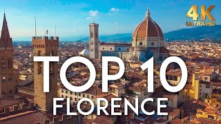 TOP 10 Things to do in FLORENCE  Italy Travel Guide 4K [upl. by Onitsuj]