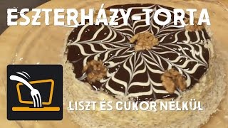 Eszterházytorta liszt és cukor nélkül  Laptopkonyha [upl. by Broadbent]