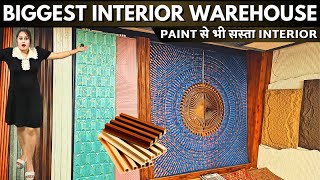 Interior wall panels warehouse in delhi ncr wpc louvers UV marble sheet charcoal panel wallpanels [upl. by Aggappora378]