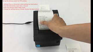 Printer setup and installationSet up the memory switch for POS printers [upl. by Rosemare]