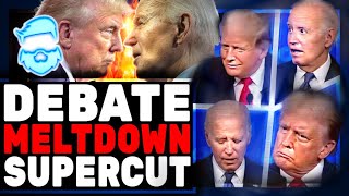 Donald Trump vs Joe Biden Debate MELTDOWN Supercut [upl. by Suiratnauq747]