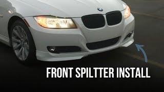 Front Splitter Install on a BMW E90 IKON MOTORSPORTS [upl. by Lladnik]