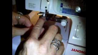 Janome 1200D serger cover stitch combo [upl. by Kristan]