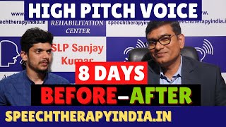 BeforeAfter  High Pitched Voice  Within 8 Days  Voice Exercise  slpsanjaykumar  AIIMS Alumnus [upl. by Ahsenyl]