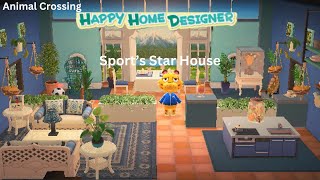 Sports Star House for Leonardo Animal Crossing New Horizons Happy Home Paradise [upl. by Trumann381]