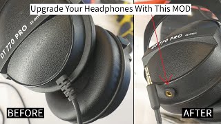 Beyerdynamic Headphone Detachable Cable Mod DIY [upl. by Oona]