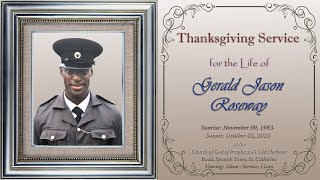 Service of Thanksgiving for quot Gerald Jason Roseway quot [upl. by Riesman]