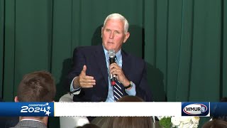 Former Vice President Mike Pence says he wont endorse Trump or Harris during event Thursday in H [upl. by Krystle]