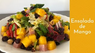 Cómo preparar Ensalada de MANGO con Pimiento Piquillo fácil y rápido de hacer [upl. by Carmencita]