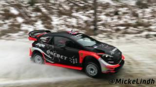 Mads OstbergOla Floene PET Rally Sweden 2017 Ford Fiesta WRCTeam Adapta PURE SOUND [upl. by Akimed]