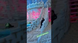 Fun at snow park Dharampur snowpark dharampur funplaces snowslide [upl. by Nath26]