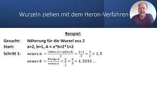 Quadratwurzeln numerisch berechnen mit dem HeronVerfahren [upl. by Pia]