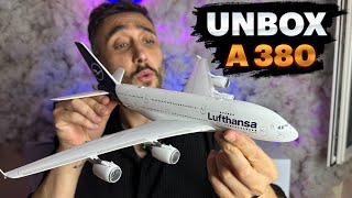 Unboxing Airbus A380 lufthansa [upl. by Ynavoeg]