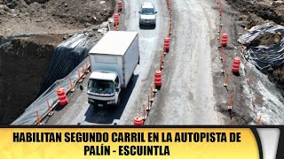 Habilitan segundo carril en la autopista de Palín  Escuintla [upl. by Norab]