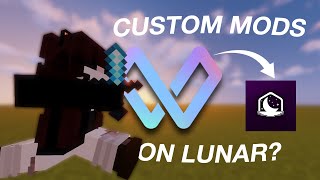 How To use CUSTOM Mods on Lunar Client  Weave manager [upl. by Yablon410]