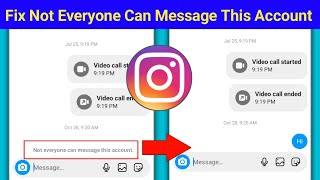 Fix Instagram Not Everyone Can Message This Account Problem Solve  Not Everyone Can Message Fix [upl. by Sisile986]