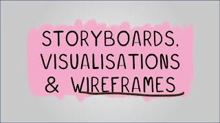 Storyboards Visualisations amp Wireframes  R093 Creative iMedia in the Media Industry [upl. by Llehsyt]