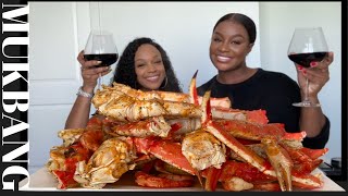 GIANT KING CRAB SEAFOOD BOIL  SOCIAL MEDIA RUINED DATING [upl. by Maharva]